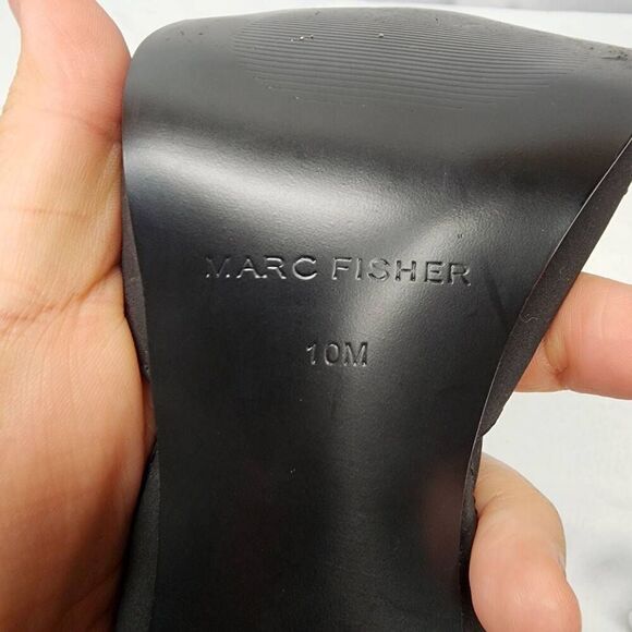 Marc Fisher Carline 3 Pump Women's 10 Black  Pointed Toe Pump Heels - Picture 7 of 8